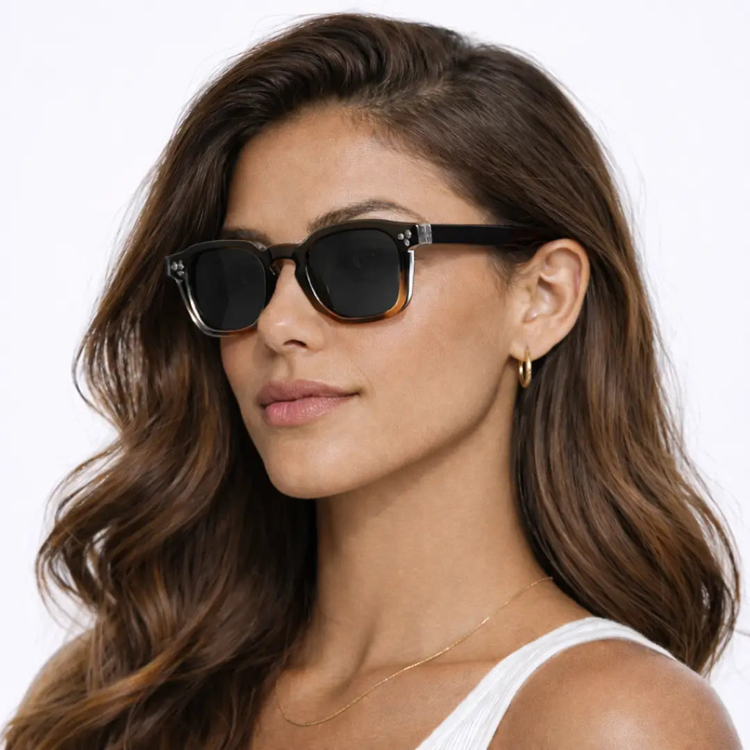 Óculos de Sol Base Black Tortoise Crystal