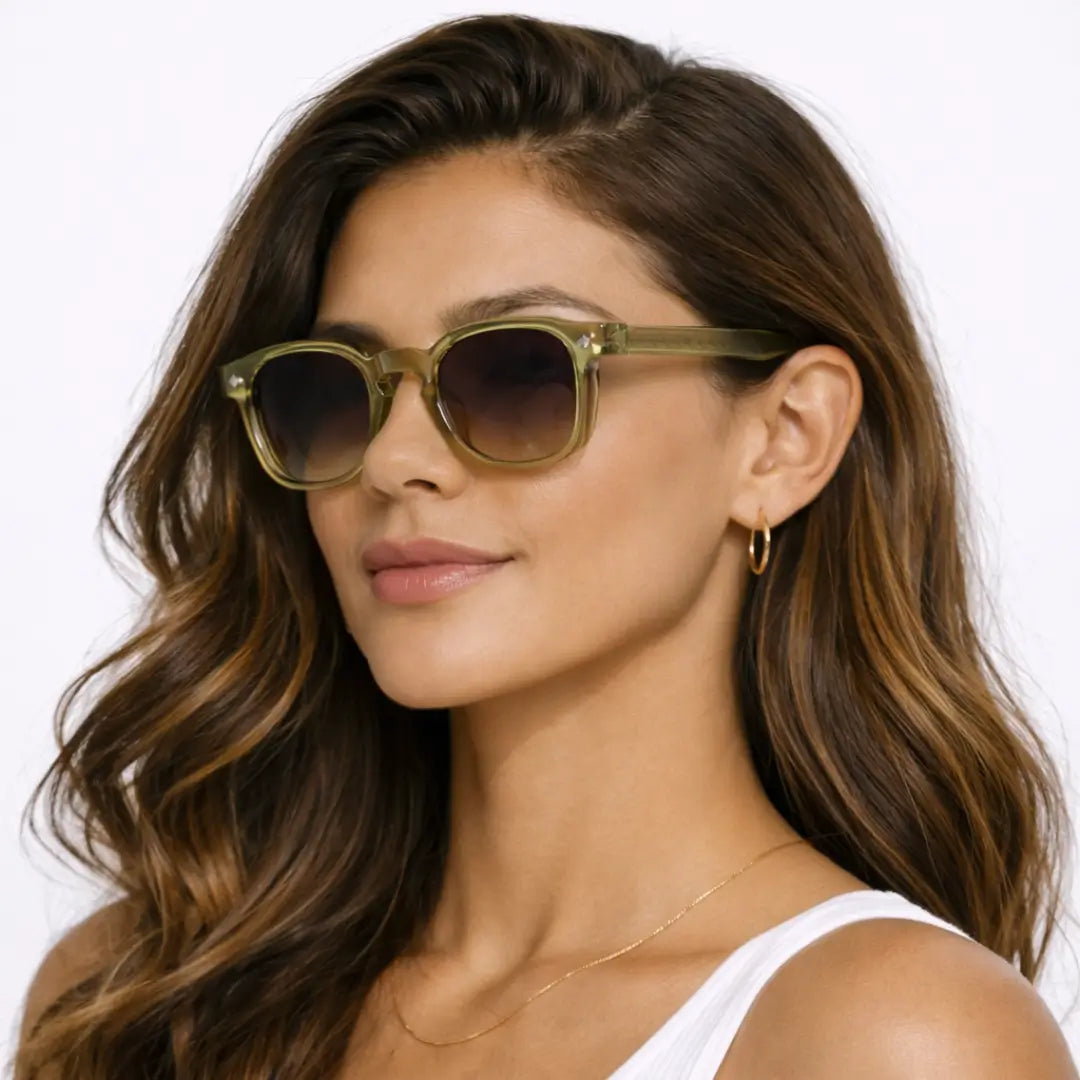 Óculos de Sol Base Olive Crystal