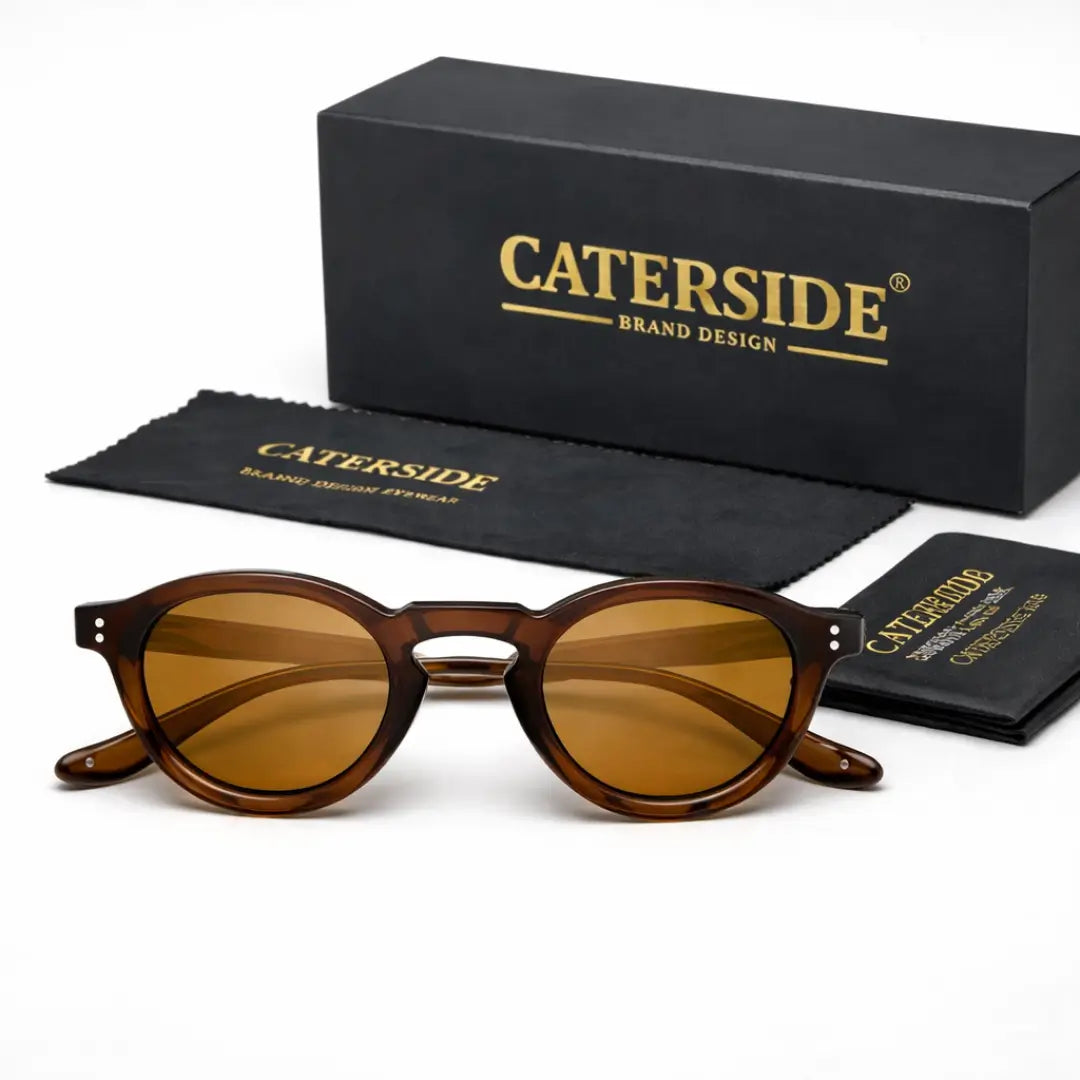 óculos de sol polarizado,
óculos de sol masculino,
óculos de sol feminino,
Óculos de Sol,
Caterside,
Óculos de Sol Line Amber Brown