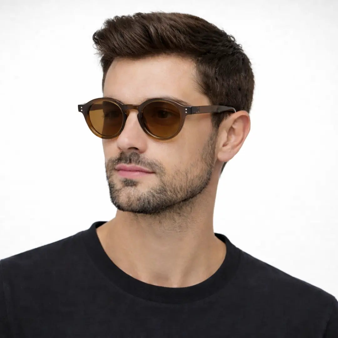 óculos de sol polarizado,
óculos de sol masculino,
óculos de sol feminino,
Óculos de Sol,
Caterside,
Óculos de Sol Line Amber Brown